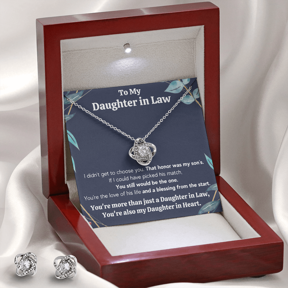 DAUGHTER IN LAW HONOR GIFT SET WITH EARRINGS - ON CLOUD NINE GIFTS