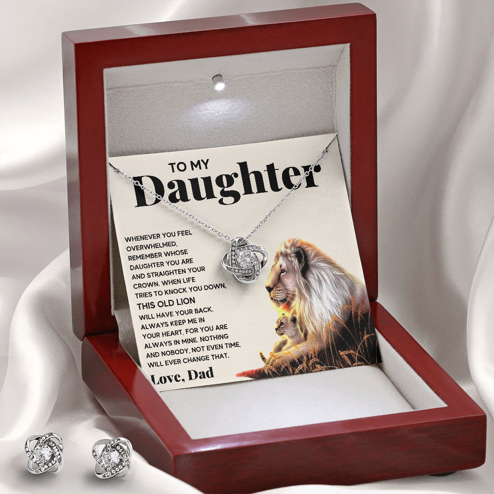 Lion Crown Box with Earrings - ON CLOUD NINE GIFTS
