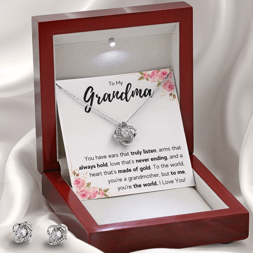 Ending Knot Box with Earrings - ON CLOUD NINE GIFTS