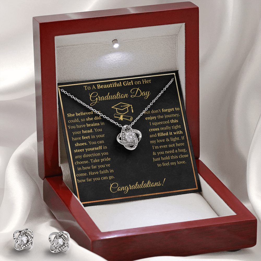 CZ Cross Box with Earrings - ON CLOUD NINE GIFTS