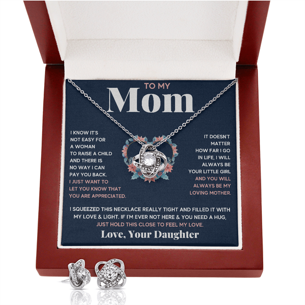 Blue Little Girl Squeezed Box with Earrings - ON CLOUD NINE GIFTS