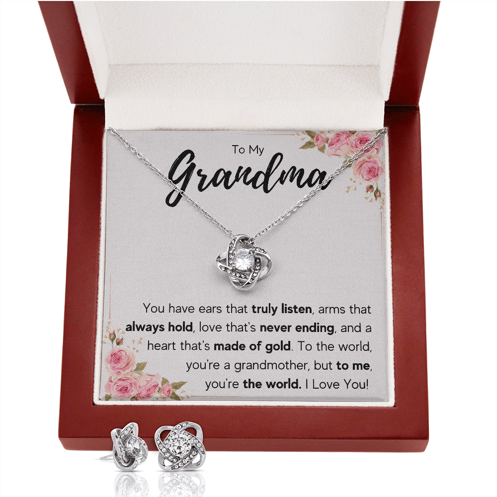 Ending Knot Box with Earrings - ON CLOUD NINE GIFTS