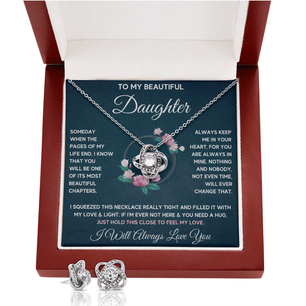 Chapters Squeezed Knot Box with Earrings - ON CLOUD NINE GIFTS