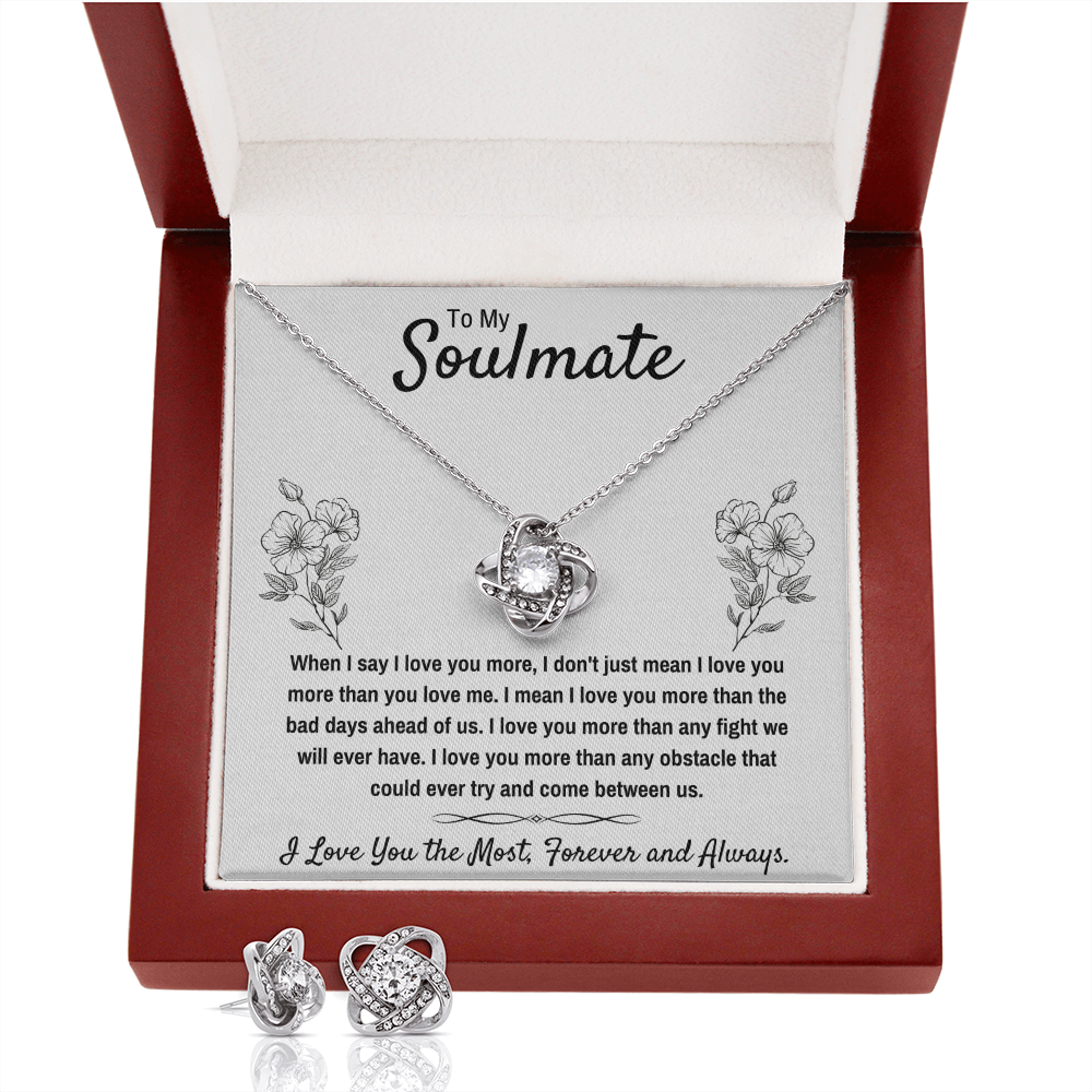 Soulmate Most Love Knot with Earrings - ON CLOUD NINE GIFTS