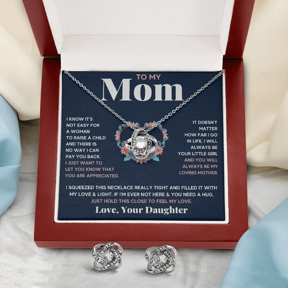 Blue Little Girl Squeezed Box with Earrings - ON CLOUD NINE GIFTS