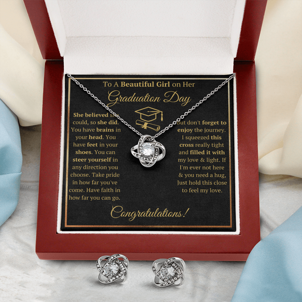 CZ Cross Box with Earrings - ON CLOUD NINE GIFTS