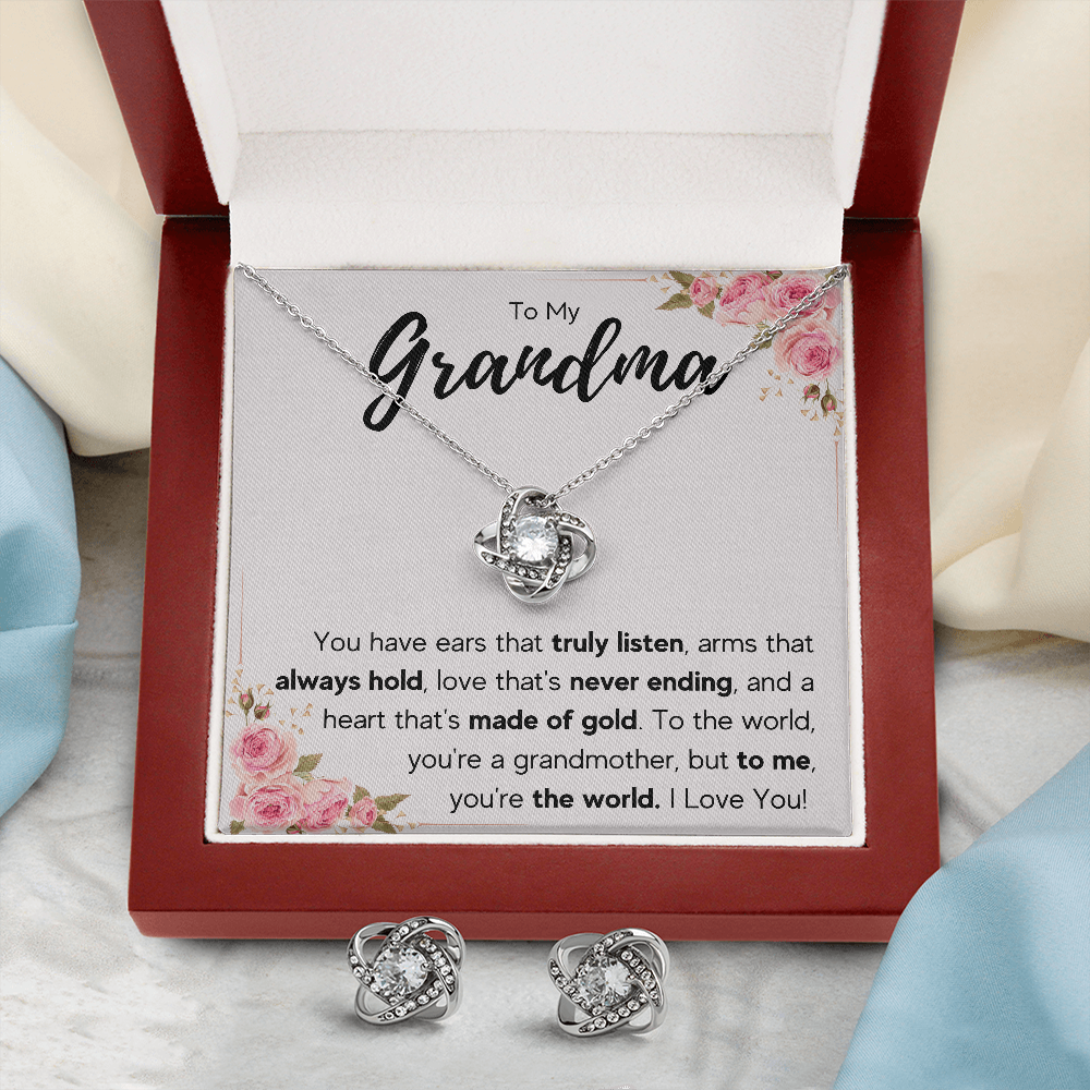 Ending Knot Box with Earrings - ON CLOUD NINE GIFTS