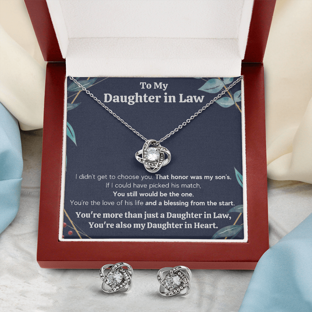 Daughter in Law Love Knot Box with Earrings - ON CLOUD NINE GIFTS