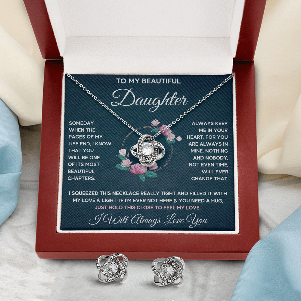 Chapters Squeezed Knot Box with Earrings - ON CLOUD NINE GIFTS