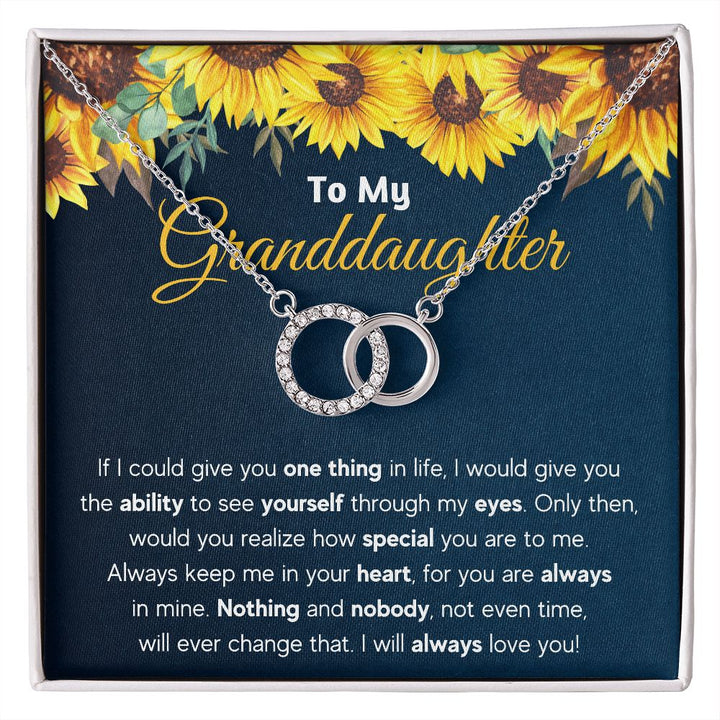 Granddaughter gifts from grandma jewelry from grandpa birthday gift for my granddaughter Love Knot Necklace with Message Card and Gift Box - ON CLOUD NINE GIFTS