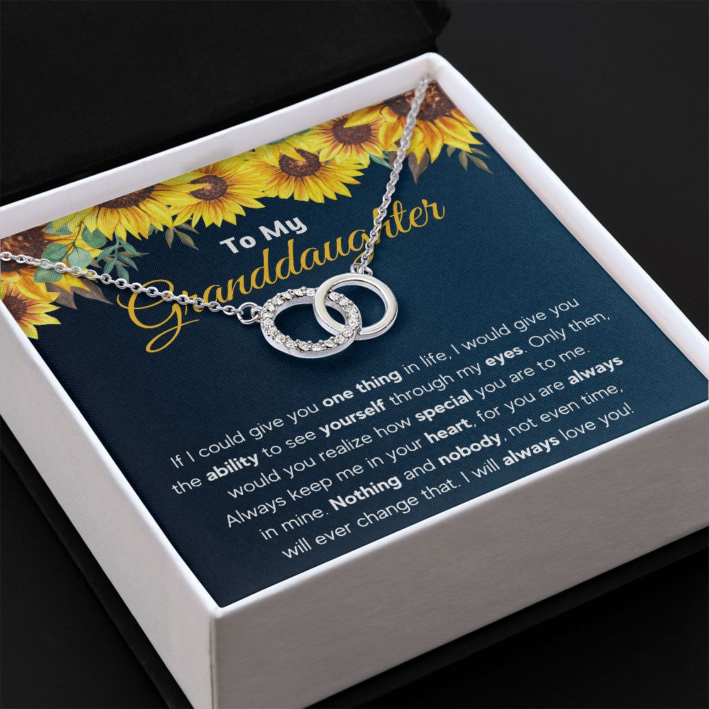 Granddaughter gifts from grandma jewelry from grandpa birthday gift for my granddaughter Love Knot Necklace with Message Card and Gift Box - ON CLOUD NINE GIFTS