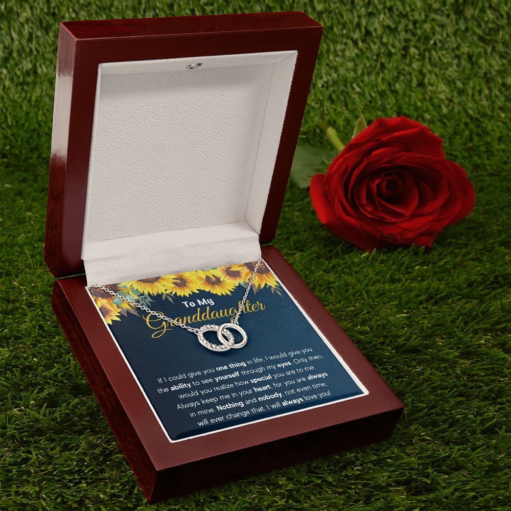 Granddaughter gifts from grandma jewelry from grandpa birthday gift for my granddaughter Love Knot Necklace with Message Card and Gift Box - ON CLOUD NINE GIFTS