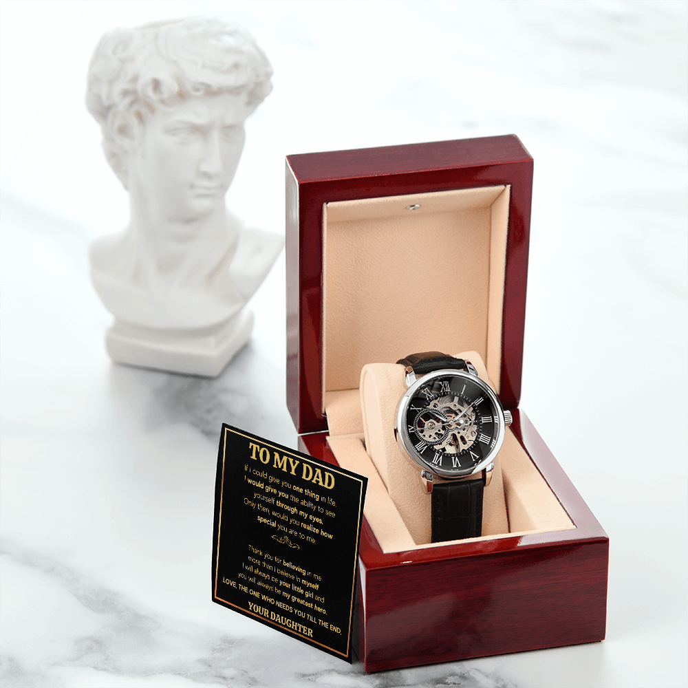 For dad from daughter, gifts for him dad, awesome dad, dad birthday gifts from kids, cheesy gifts for dad, fathers day gifts for dad watch - ON CLOUD NINE GIFTS
