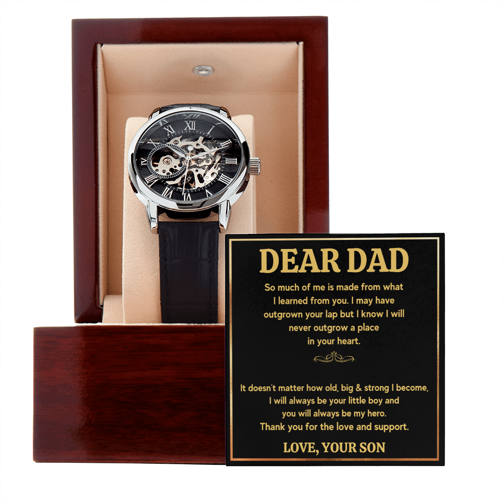Fathers day gifts from son, best dad ever gifts, unique dad birthday gifts, dad gifts from kids for birthday, to my father watch - ON CLOUD NINE GIFTS
