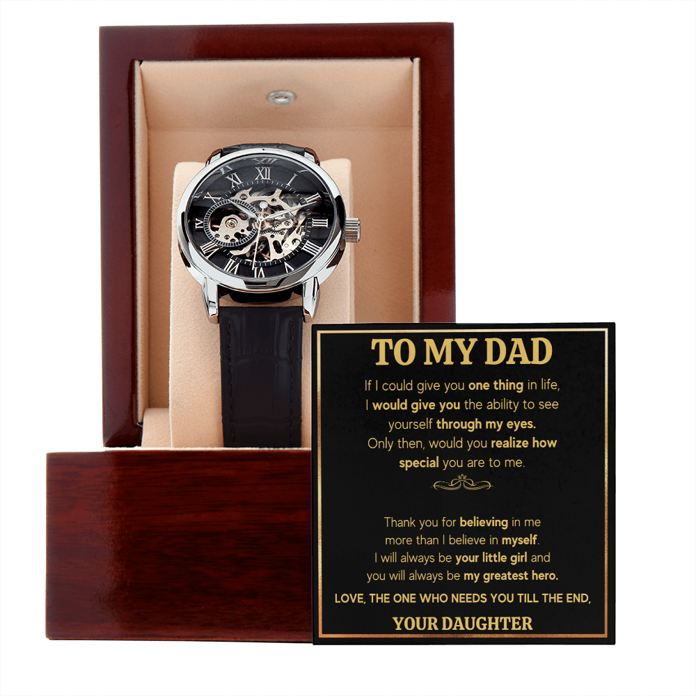 For dad from daughter, gifts for him dad, awesome dad, dad birthday gifts from kids, cheesy gifts for dad, fathers day gifts for dad watch - ON CLOUD NINE GIFTS