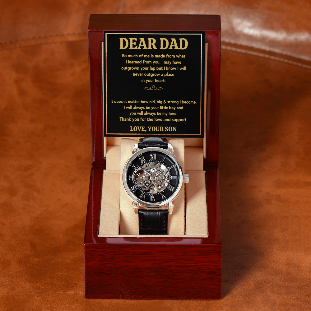 Fathers day gifts from son, best dad ever gifts, unique dad birthday gifts, dad gifts from kids for birthday, to my father watch - ON CLOUD NINE GIFTS