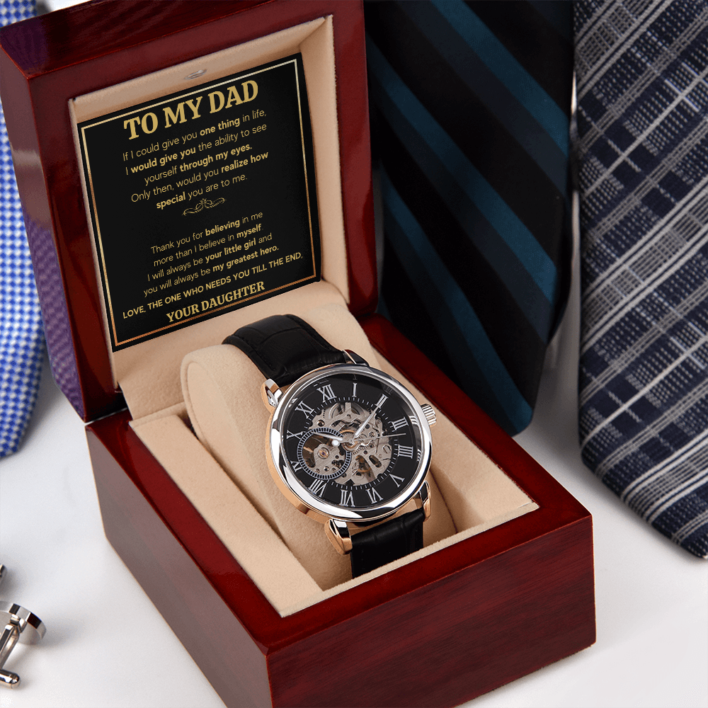 For dad from daughter, gifts for him dad, awesome dad, dad birthday gifts from kids, cheesy gifts for dad, fathers day gifts for dad watch - ON CLOUD NINE GIFTS