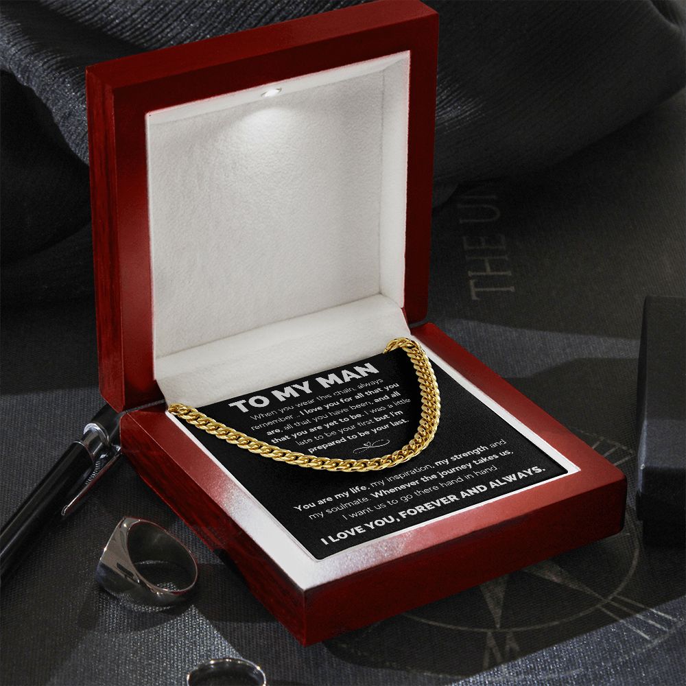 [LIMITED STOCK] TO MY MAN CUBAN LINK CHAIN - MY SOULMATE - ON CLOUD NINE GIFTS