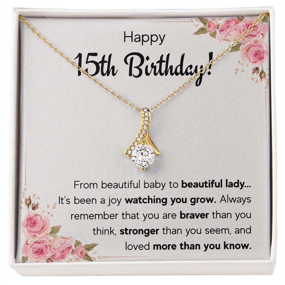 quinceanera jewelry, quinceanera gifts, card,15 year old girl gifts for teen girls for 15th birthday gifts, sweet 15 necklace, fifteen bda - ON CLOUD NINE GIFTS