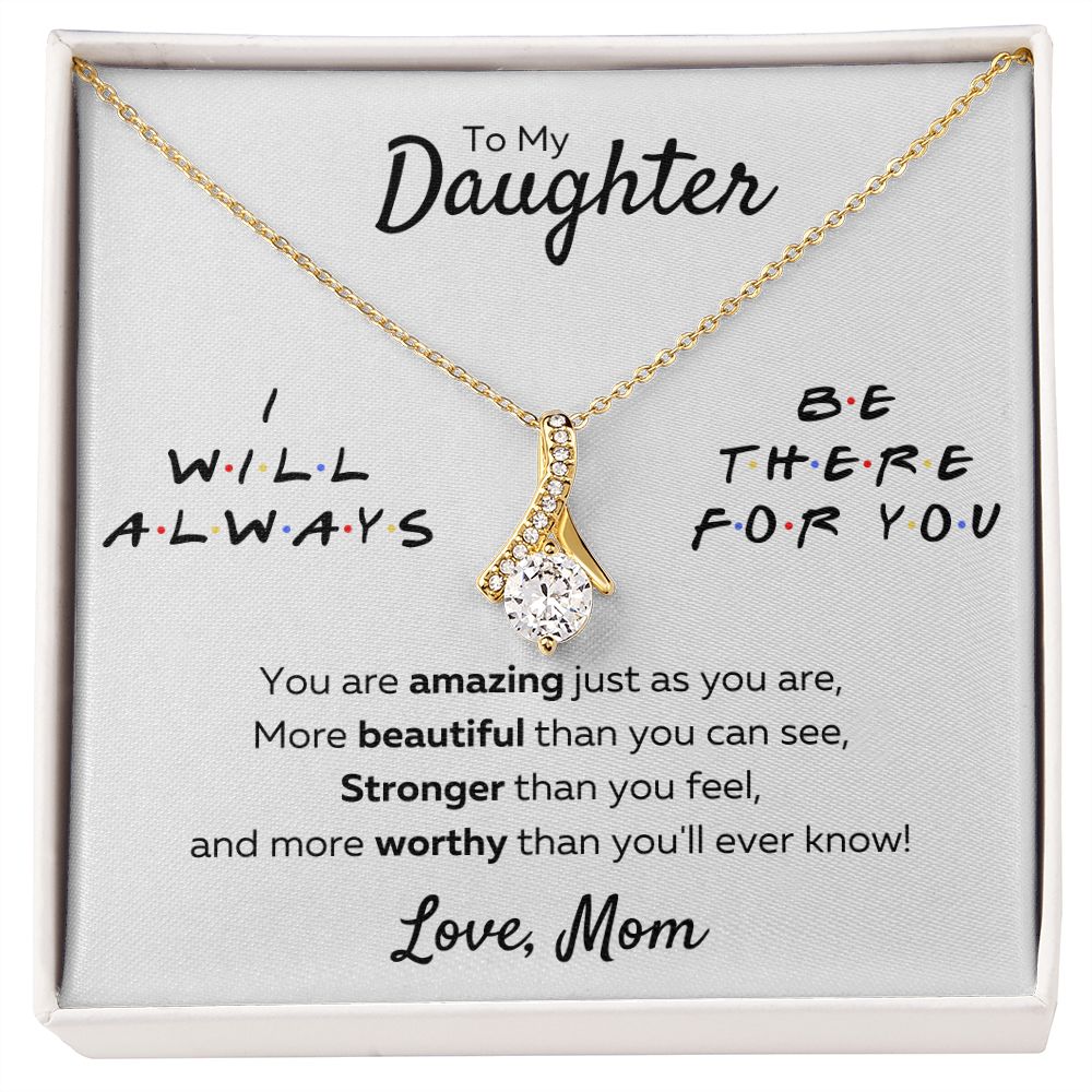 to my beautiful daughter necklace mother and daughter necklaces birthday gifts for daughter adult mother to daughter gifts - ON CLOUD NINE GIFTS