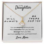 to my beautiful daughter necklace mother and daughter necklaces birthday gifts for daughter adult mother to daughter gifts - ON CLOUD NINE GIFTS