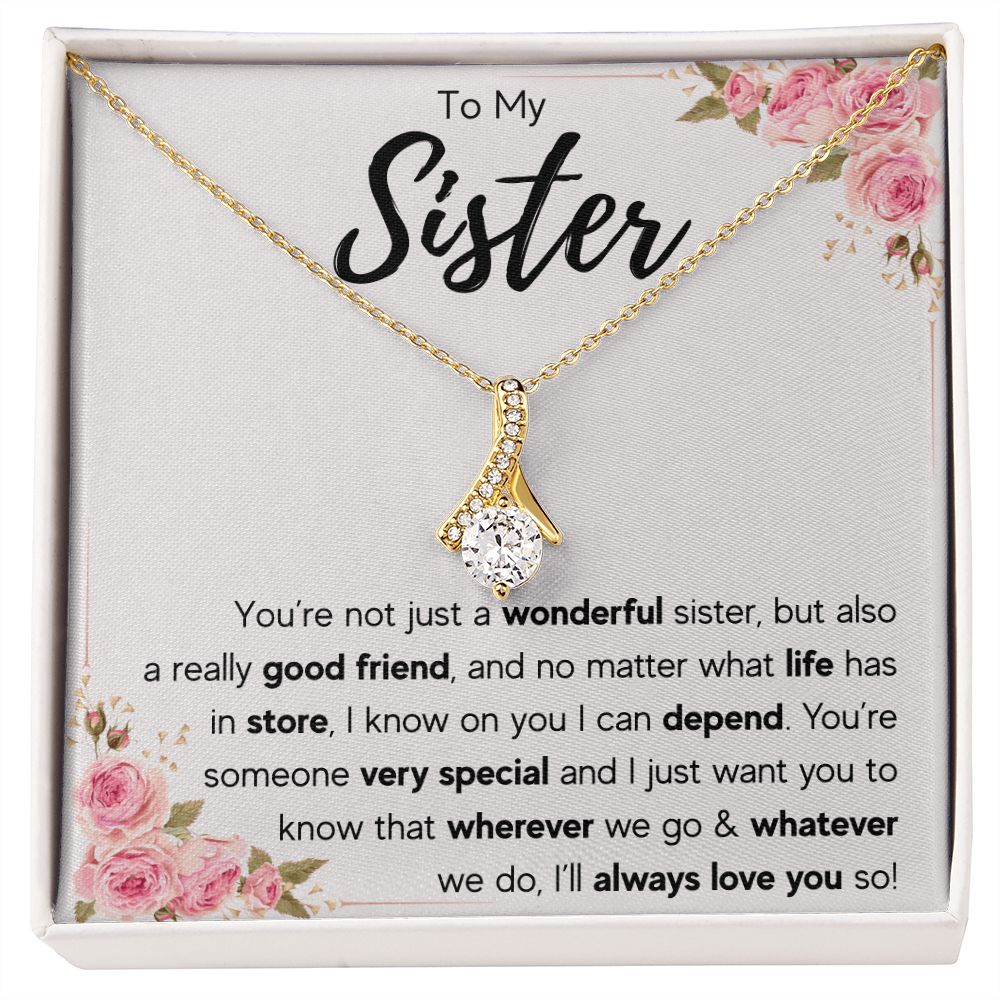 best sister gifts from sister birthday gifts for women christmas gift for sister jewelry sister necklaces sister wedding gift - ON CLOUD NINE GIFTS