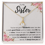 best sister gifts from sister birthday gifts for women christmas gift for sister jewelry sister necklaces sister wedding gift - ON CLOUD NINE GIFTS
