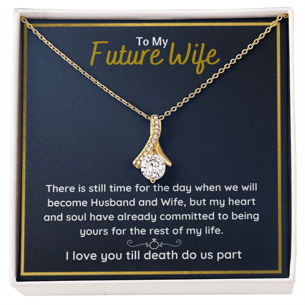 promise necklace for her fiance gifts for her necklaces for couples love necklace soulmate jewelry future wife necklace womens jewelry - ON CLOUD NINE GIFTS