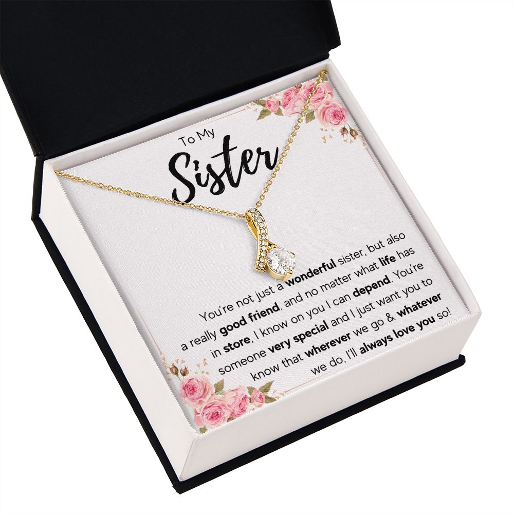 best sister gifts from sister birthday gifts for women christmas gift for sister jewelry sister necklaces sister wedding gift - ON CLOUD NINE GIFTS