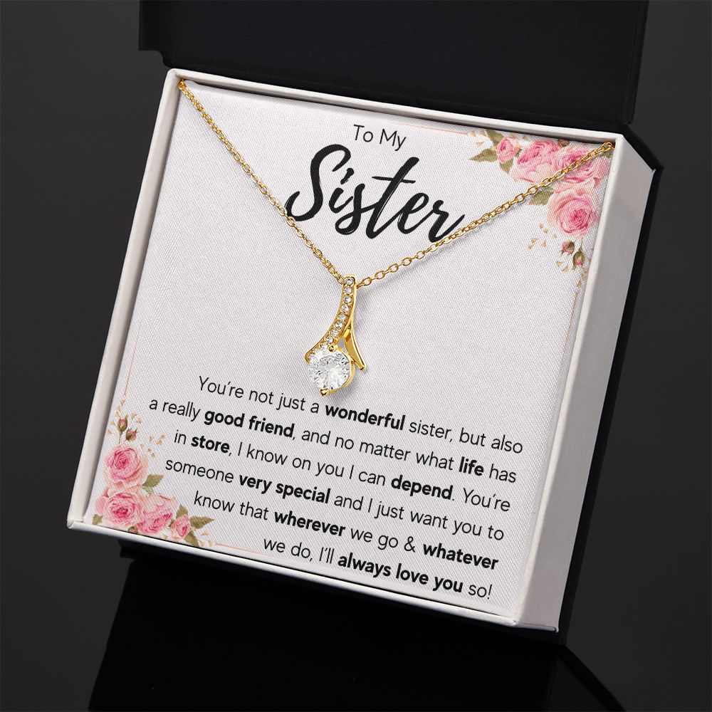 best sister gifts from sister birthday gifts for women christmas gift for sister jewelry sister necklaces sister wedding gift - ON CLOUD NINE GIFTS