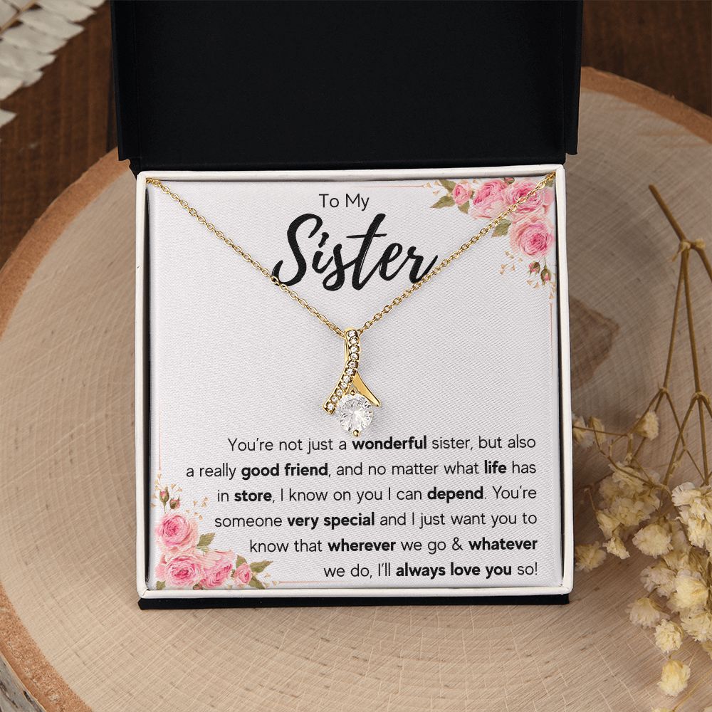 best sister gifts from sister birthday gifts for women christmas gift for sister jewelry sister necklaces sister wedding gift - ON CLOUD NINE GIFTS