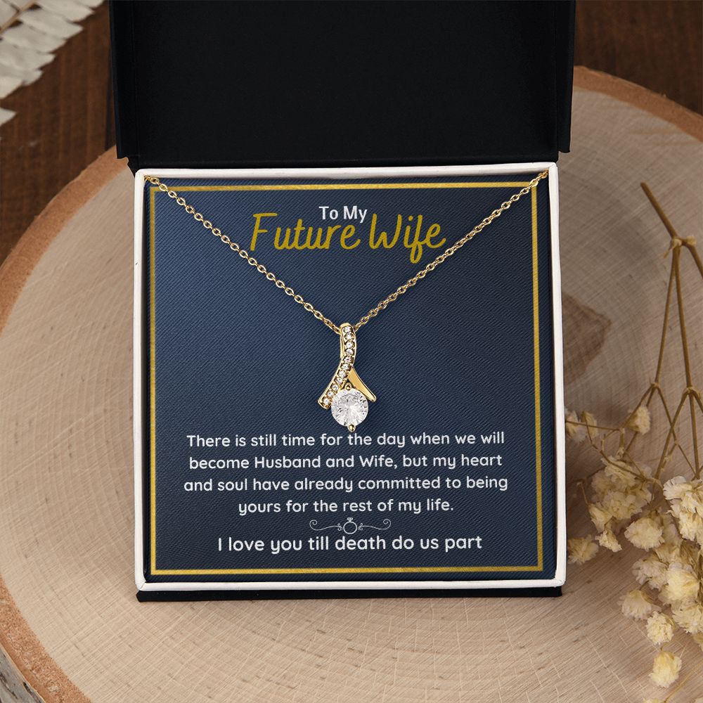 promise necklace for her fiance gifts for her necklaces for couples love necklace soulmate jewelry future wife necklace womens jewelry - ON CLOUD NINE GIFTS
