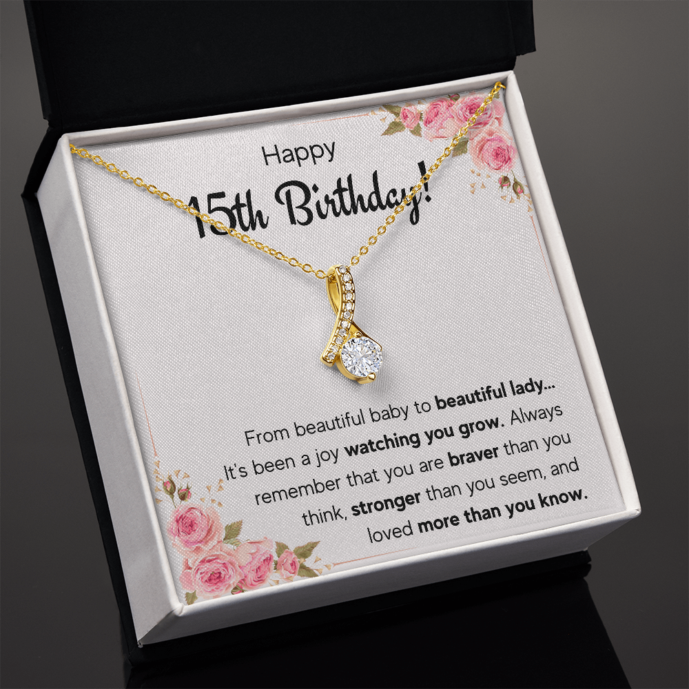 quinceanera jewelry, quinceanera gifts, card,15 year old girl gifts for teen girls for 15th birthday gifts, sweet 15 necklace, fifteen bda - ON CLOUD NINE GIFTS
