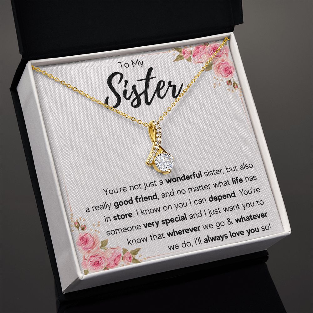 best sister gifts from sister birthday gifts for women christmas gift for sister jewelry sister necklaces sister wedding gift - ON CLOUD NINE GIFTS