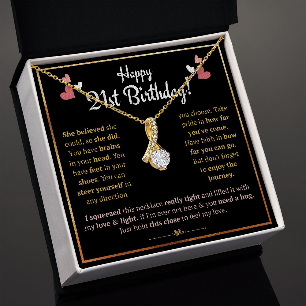 21st birthday jewelry, necklace, present,21st birthday gifts for her, for daughter, 21 birthday, 21 year old best birthday gifts, turning 21 - ON CLOUD NINE GIFTS