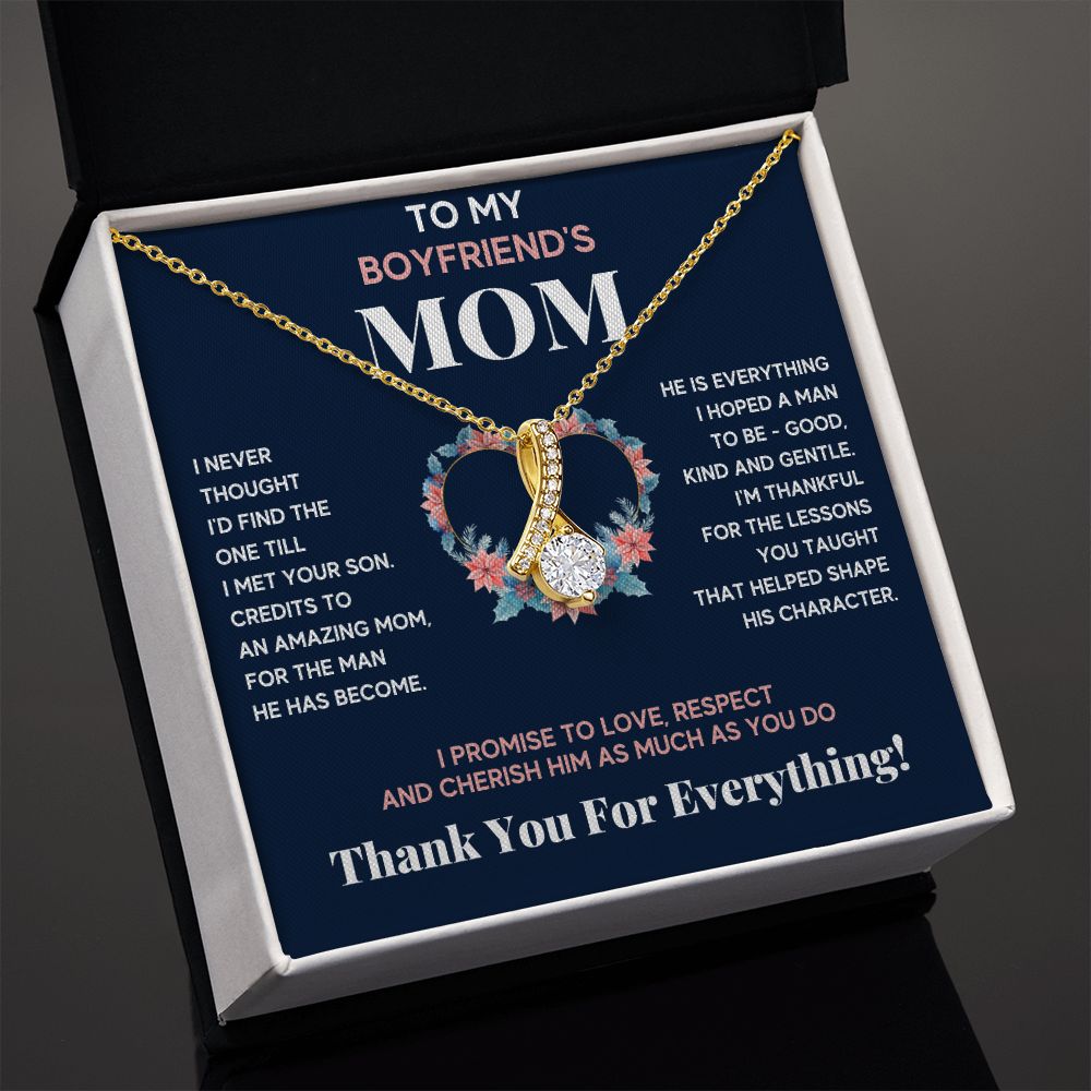 To My Future Mother In Law Gifts From Girlfriend Christmas Gifts For Boyfriends Mom Necklace - ON CLOUD NINE GIFTS