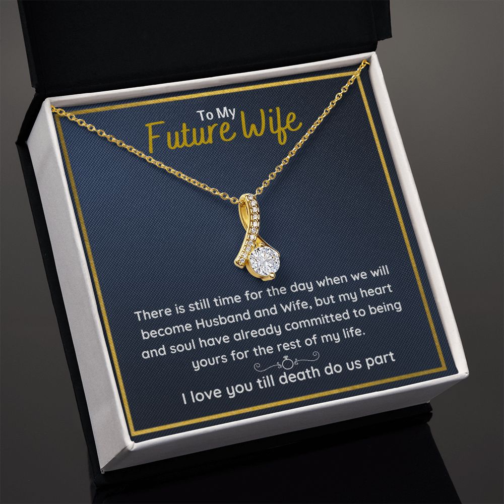 promise necklace for her fiance gifts for her necklaces for couples love necklace soulmate jewelry future wife necklace womens jewelry - ON CLOUD NINE GIFTS