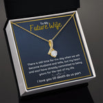 promise necklace for her fiance gifts for her necklaces for couples love necklace soulmate jewelry future wife necklace womens jewelry - ON CLOUD NINE GIFTS