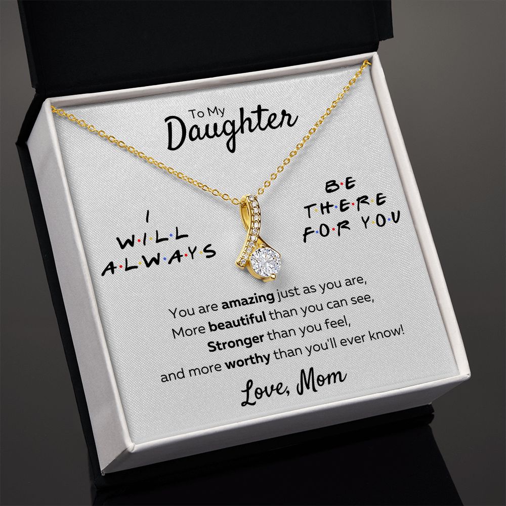 to my beautiful daughter necklace mother and daughter necklaces birthday gifts for daughter adult mother to daughter gifts - ON CLOUD NINE GIFTS