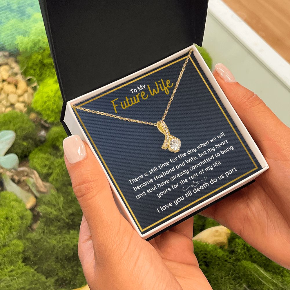 promise necklace for her fiance gifts for her necklaces for couples love necklace soulmate jewelry future wife necklace womens jewelry - ON CLOUD NINE GIFTS