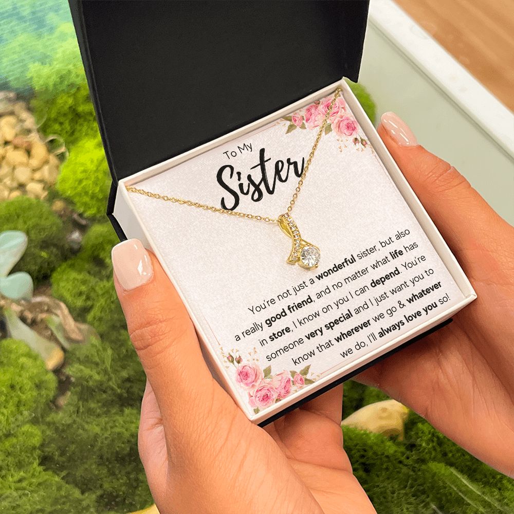 best sister gifts from sister birthday gifts for women christmas gift for sister jewelry sister necklaces sister wedding gift - ON CLOUD NINE GIFTS