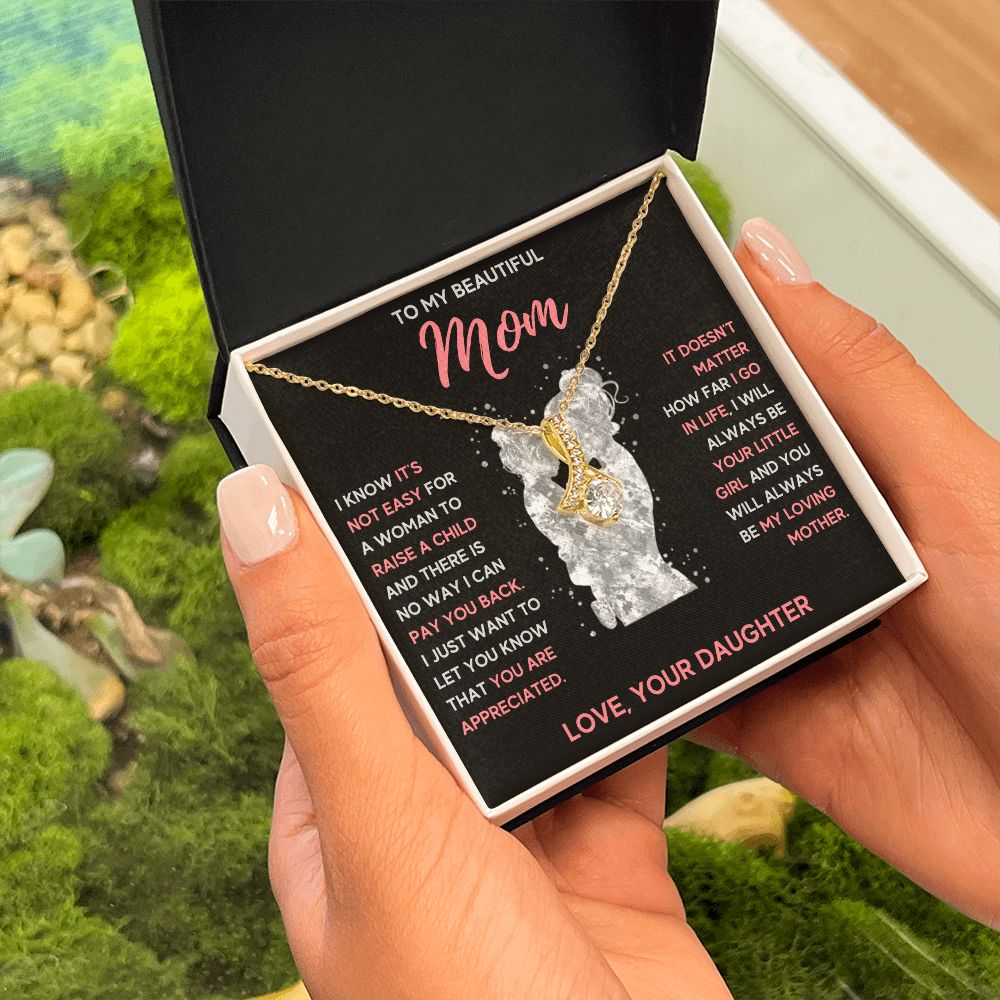 mom necklace birthday gifts for mom mama necklaces for women mother and daughter gifts mom christmas gifts from daughter - ON CLOUD NINE GIFTS