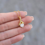 to my daughter in law necklace daughter in law gifts for wedding day gifts for daughter in law from mother in law necklace present - ON CLOUD NINE GIFTS