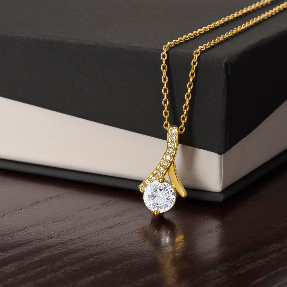 to my daughter in law necklace daughter in law gifts for wedding day gifts for daughter in law from mother in law necklace present - ON CLOUD NINE GIFTS