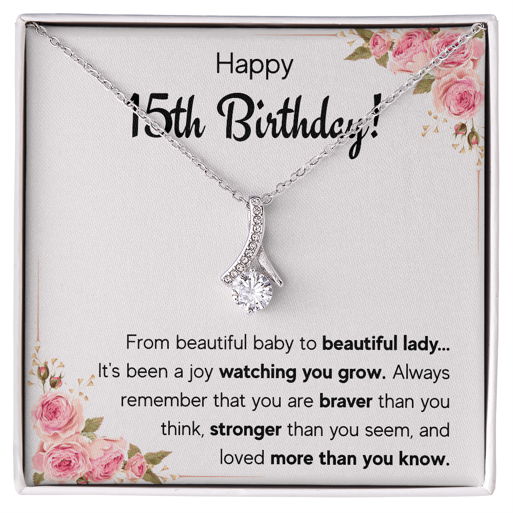 quinceanera jewelry, quinceanera gifts, card,15 year old girl gifts for teen girls for 15th birthday gifts, sweet 15 necklace, fifteen bda - ON CLOUD NINE GIFTS