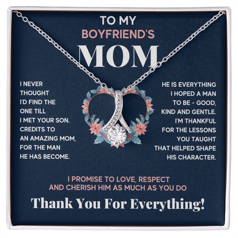 To My Future Mother In Law Gifts From Girlfriend Christmas Gifts For Boyfriends Mom Necklace - ON CLOUD NINE GIFTS