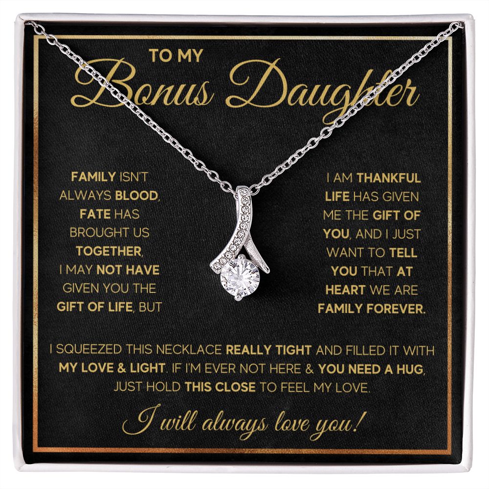 like a daughter to me Stepdaughter jewelry Adopted Daughter Gifts Goddaughter Wedding Present - ON CLOUD NINE GIFTS