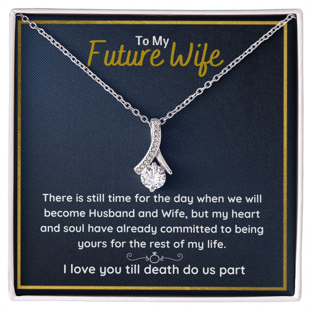 promise necklace for her fiance gifts for her necklaces for couples love necklace soulmate jewelry future wife necklace womens jewelry - ON CLOUD NINE GIFTS