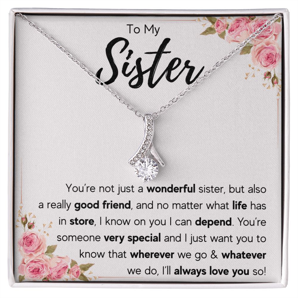 best sister gifts from sister birthday gifts for women christmas gift for sister jewelry sister necklaces sister wedding gift - ON CLOUD NINE GIFTS