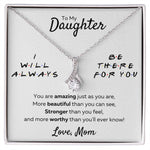 to my beautiful daughter necklace mother and daughter necklaces birthday gifts for daughter adult mother to daughter gifts - ON CLOUD NINE GIFTS